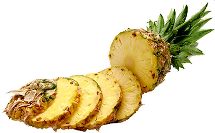 ananas Eet je gelukkig