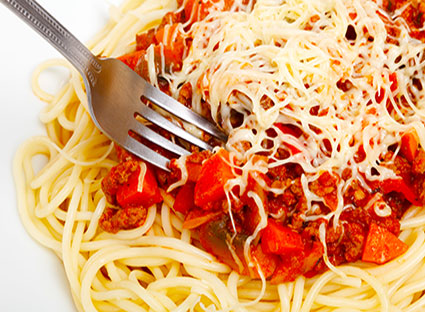 spagetti, depressie en voeding